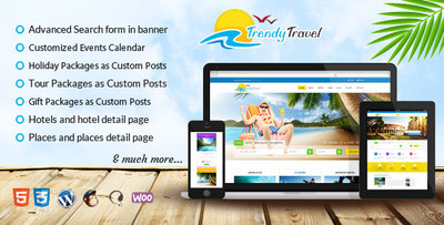 trendy travel wordpress theme