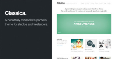 Classica - Minimalistic WordPress Portfolio Theme