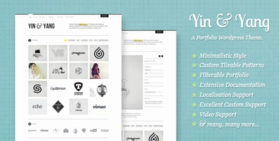Yin and Yang - Clear and Slick WP Portfolio Theme
