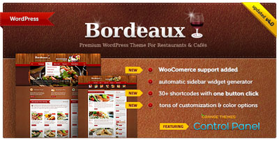 Bordeaux Premium Restaurant Theme