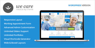 We Care - Medical and Health WordPress Theme