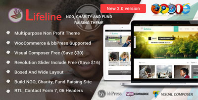 Lifeline Non Profit WordPress Theme