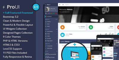 ProUI Awesome Admin HTMl Template