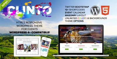 clinto wp events theme