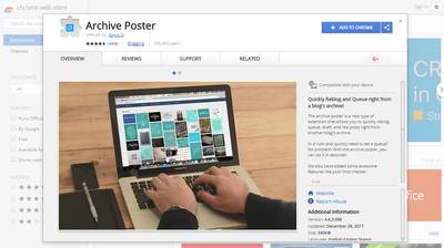 chrome extension archive poster